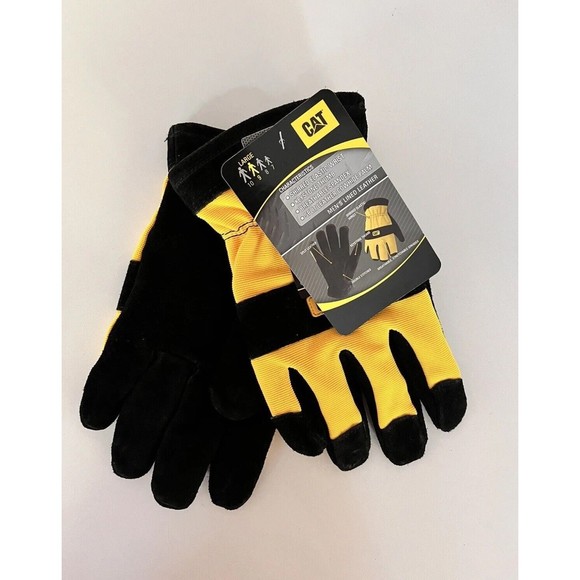 Cat® Large Heavy-Duty Leather Palm/Finger Thermal Fleece Insulated Work Glove - Picture 2 of 5